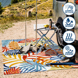 Lynx Tropics Palm Leaves Indoor/Outdoor Area Rug