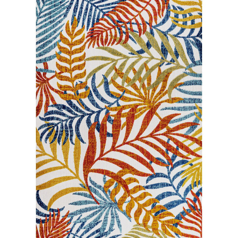 Lynx Tropics Palm Leaves Indoor/Outdoor Area Rug