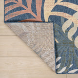 Lynx Tropics Palm Leaves Indoor/Outdoor Area Rug