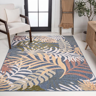 Lynx Tropics Palm Leaves Indoor/Outdoor Area Rug