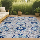 Eridanus Mediterranean Medallion Indoor/Outdoor Area Rug