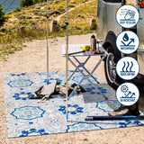 Eridanus Mediterranean Medallion Indoor/Outdoor Area Rug
