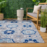 Eridanus Mediterranean Medallion Indoor/Outdoor Area Rug