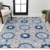 Eridanus Mediterranean Medallion Indoor/Outdoor Area Rug