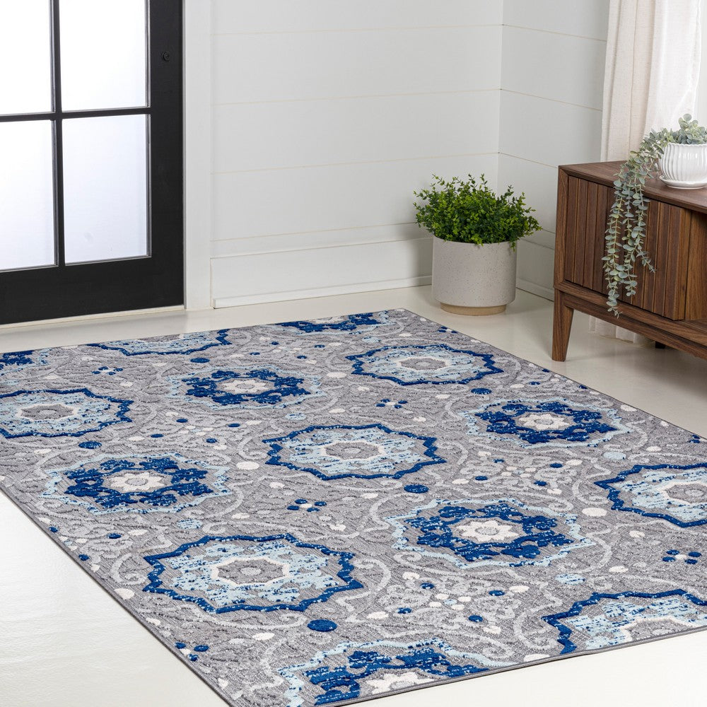 Eridanus Mediterranean Medallion Indoor/Outdoor Area Rug