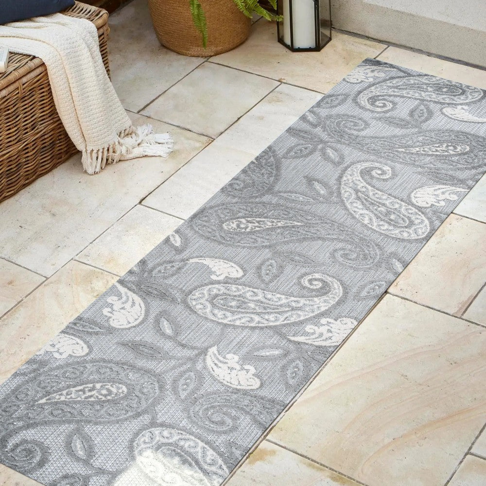 Auckland Julien Paisley High-Low Indoor/Outdoor Area Rug