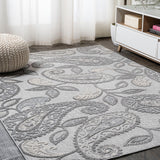 Auckland Julien Paisley High-Low Indoor/Outdoor Area Rug