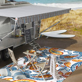 Auckland Julien Paisley High-Low Indoor/Outdoor Area Rug