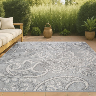 Christchurch Gordes Paisley High-Low Indoor/Outdoor Area Rug