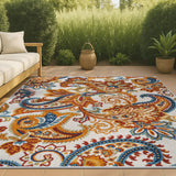 Christchurch Gordes Paisley High-Low Indoor/Outdoor Area Rug