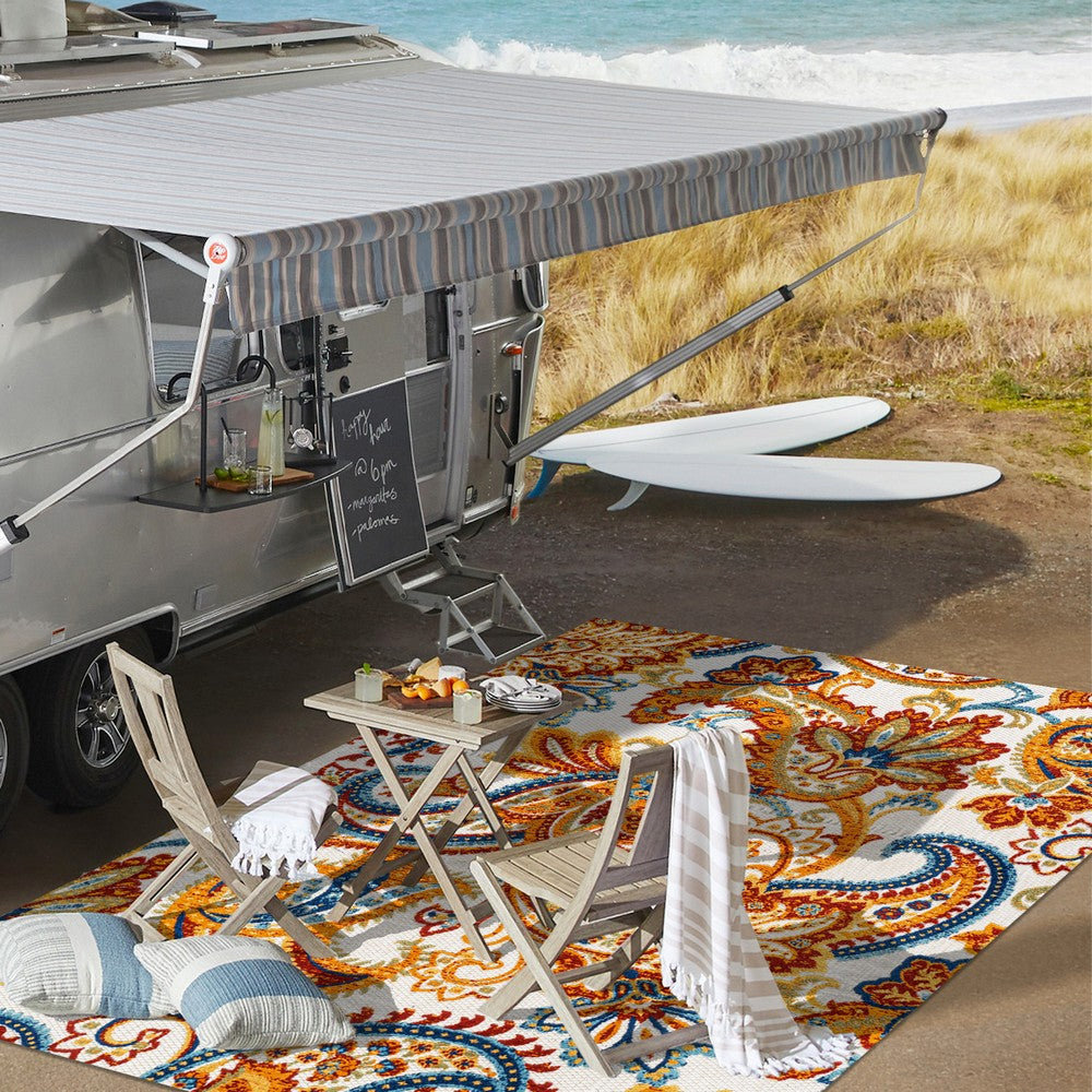 Christchurch Gordes Paisley High-Low Indoor/Outdoor Area Rug