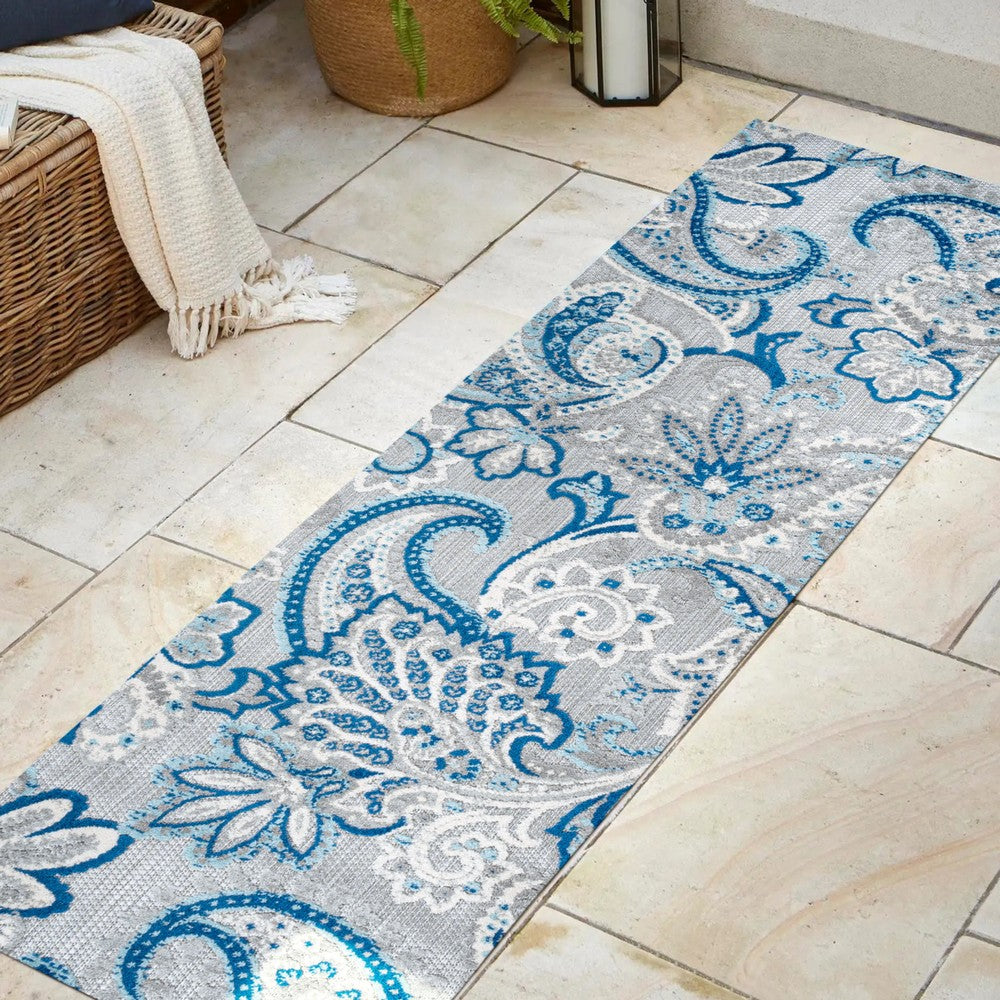 Christchurch Gordes Paisley High-Low Indoor/Outdoor Area Rug