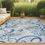 Christchurch Gordes Paisley High-Low Indoor/Outdoor Area Rug