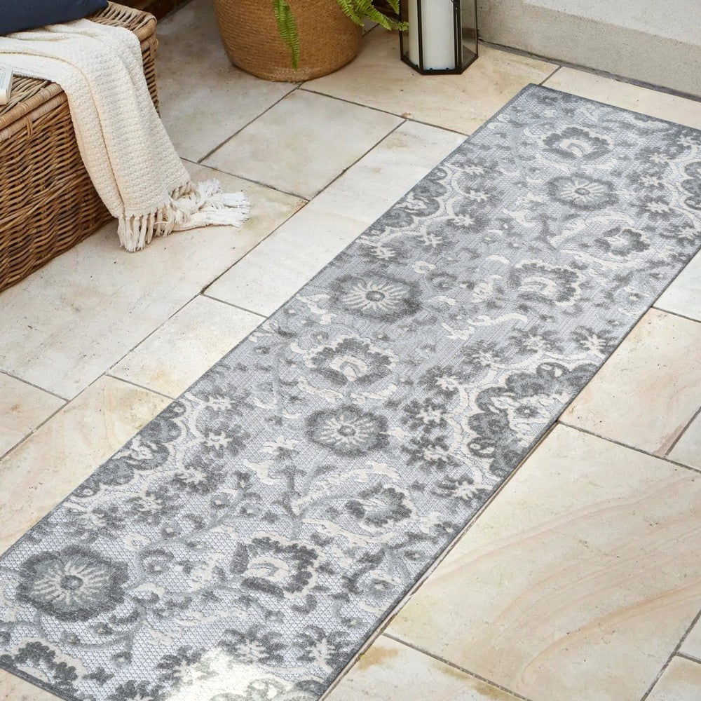 Wellington Lucena Modern Medallion High-Low Area Rug