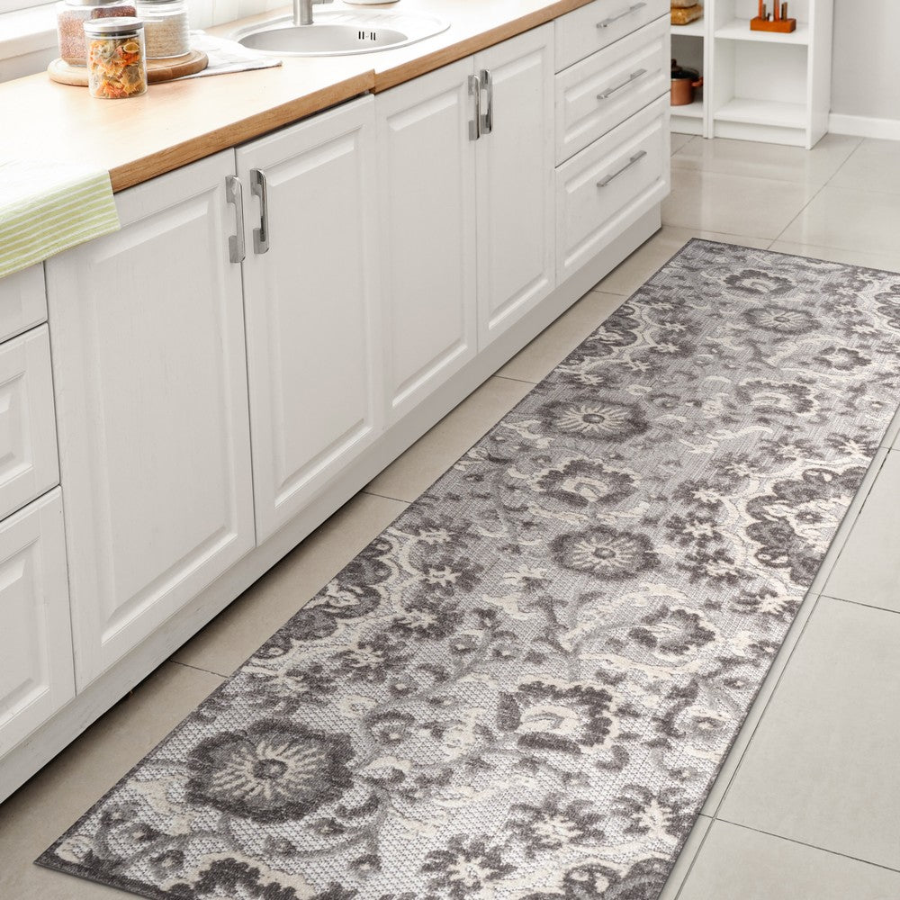 Wellington Lucena Modern Medallion High-Low Area Rug