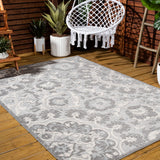 Wellington Lucena Modern Medallion High-Low Area Rug