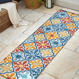 Hamilton Cassis Ornate Ogee Trellis Indoor/Outdoor Area Rug