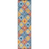 Hamilton Cassis Ornate Ogee Trellis Indoor/Outdoor Area Rug