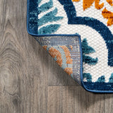 Hamilton Cassis Ornate Ogee Trellis Indoor/Outdoor Area Rug