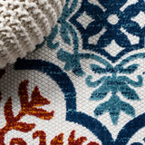 Hamilton Cassis Ornate Ogee Trellis Indoor/Outdoor Area Rug