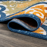 Hamilton Cassis Ornate Ogee Trellis Indoor/Outdoor Area Rug