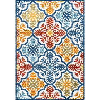 Hamilton Cassis Ornate Ogee Trellis Indoor/Outdoor Area Rug