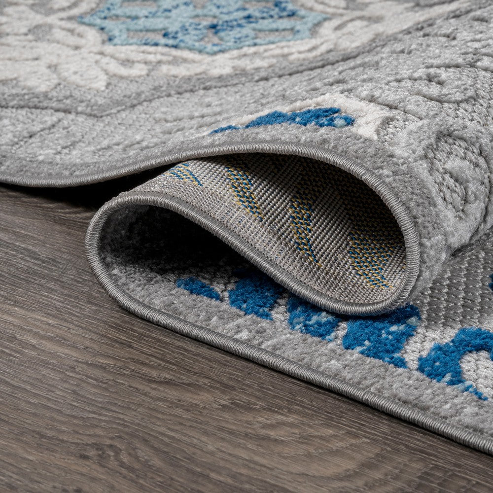 Hamilton Cassis Ornate Ogee Trellis Indoor/Outdoor Area Rug