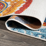 Tauranga Circus Medallion High-Low Indoor/Outdoor Area Rug