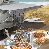 Tauranga Circus Medallion High-Low Indoor/Outdoor Area Rug