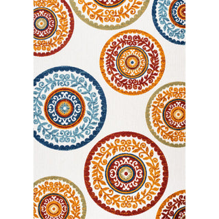 Tauranga Circus Medallion High-Low Indoor/Outdoor Area Rug