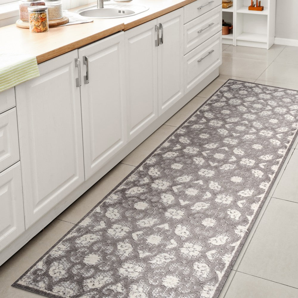 Lower Gallia Tile Trellis High-Low Indoor/Outdoor Area Rug