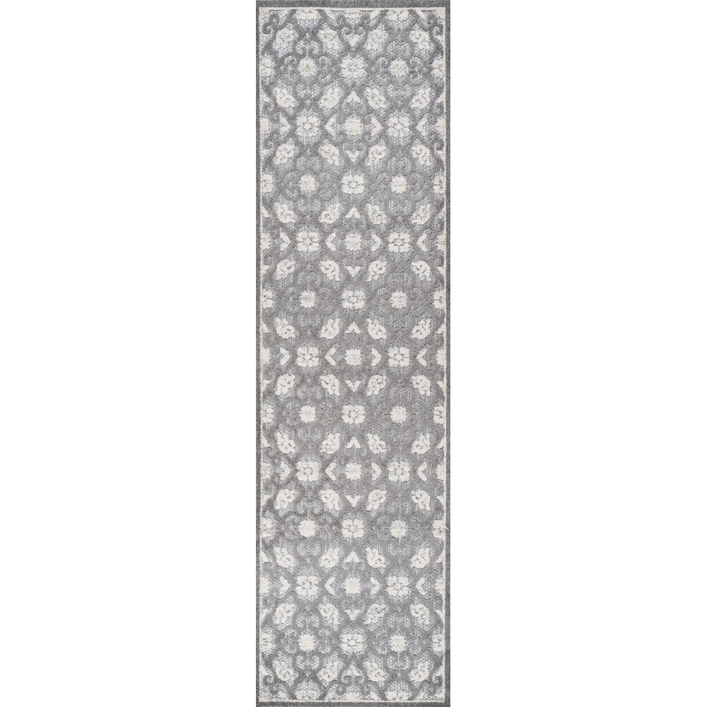 Lower Gallia Tile Trellis High-Low Indoor/Outdoor Area Rug