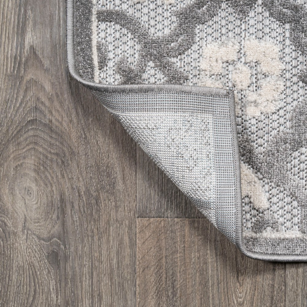 Lower Gallia Tile Trellis High-Low Indoor/Outdoor Area Rug