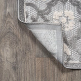 Lower Gallia Tile Trellis High-Low Indoor/Outdoor Area Rug