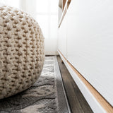 Lower Gallia Tile Trellis High-Low Indoor/Outdoor Area Rug