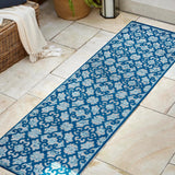 Lower Gallia Tile Trellis High-Low Indoor/Outdoor Area Rug