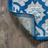 Lower Gallia Tile Trellis High-Low Indoor/Outdoor Area Rug