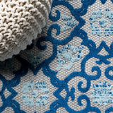 Lower Gallia Tile Trellis High-Low Indoor/Outdoor Area Rug