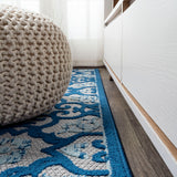 Lower Gallia Tile Trellis High-Low Indoor/Outdoor Area Rug