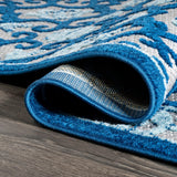 Lower Gallia Tile Trellis High-Low Indoor/Outdoor Area Rug