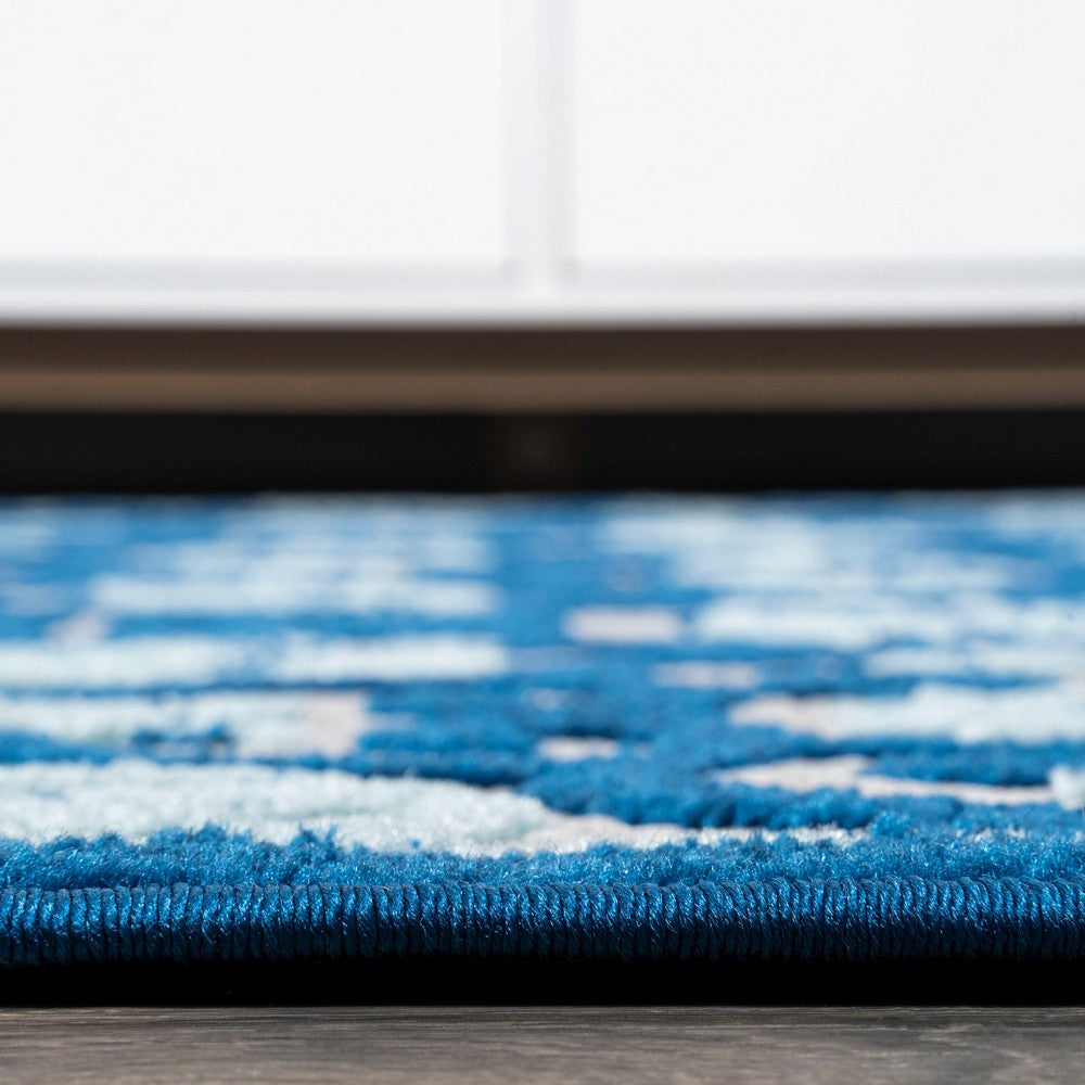 Lower Gallia Tile Trellis High-Low Indoor/Outdoor Area Rug