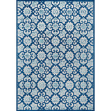 Lower Gallia Tile Trellis High-Low Indoor/Outdoor Area Rug