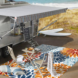 Sun crisantemo Floral Indoor/outdoor Area Rug