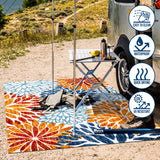 Sun crisantemo Floral Indoor/outdoor Area Rug