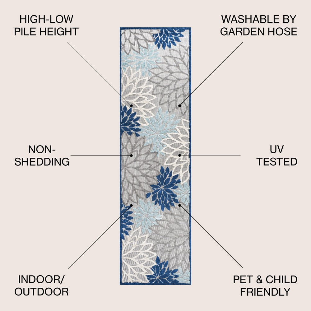 Rako Floral High-low Area Rug