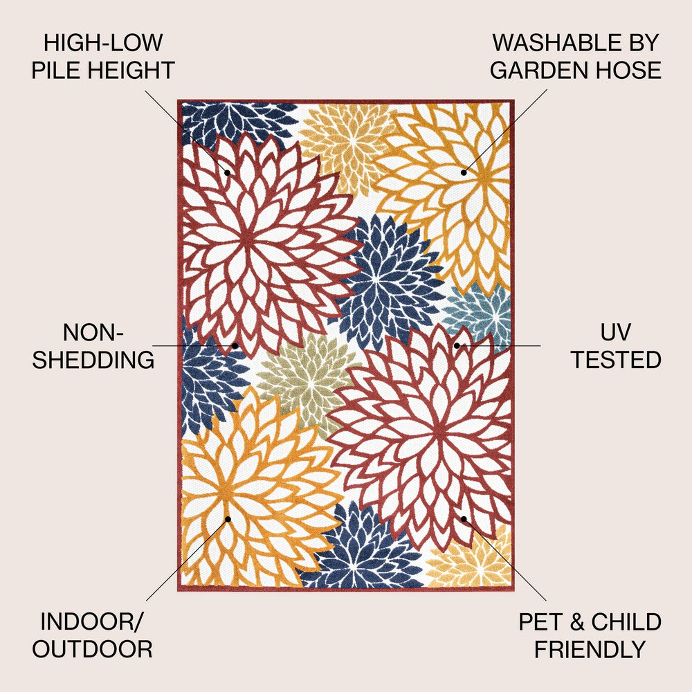 Rako Floral High-low Area Rug