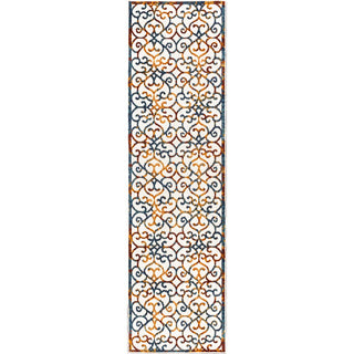 Dhairya Scroll Trellis Indoor/outdoor Area Rug