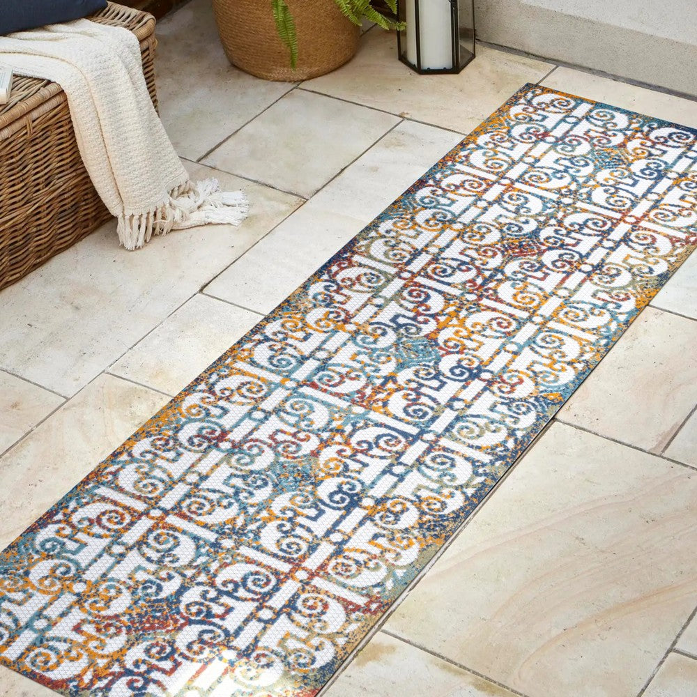 Detaraya Ornate Trellis Indoor/outdoor Area Rug