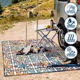 Detaraya Ornate Trellis Indoor/outdoor Area Rug