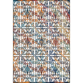 Detaraya Ornate Trellis Indoor/outdoor Area Rug